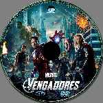 carátula cd de Los Vengadores - 2012 - Custom - V16