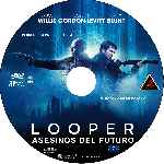 carátula cd de Looper - Asesinos Del Futuro - Custom