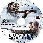 carátula cd de Looper - Asesinos Del Futuro - Custom - V2