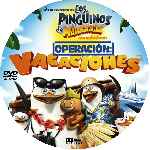 carátula cd de Los Pinguinos De Madagascar - Operacion Vacaciones - Custom - V2