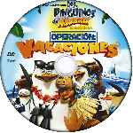 carátula cd de Los Pinguinos De Madagascar - Operacion Vacaciones- Custom - V4