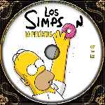 carátula cd de Los Simpson - La Pelicula - Custom - V4