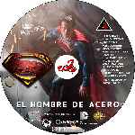 carátula cd de El Hombre De Acero - Custom - V03