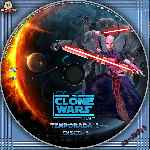 carátula cd de Star Wars - The Clone Wars - Temporada 02 - Disco 03 - Custom - V3
