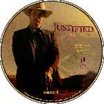 cartula cd de Justified - Temporada 01 - Disco 01 - Custom