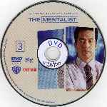 cartula cd de The Mentalist - Temporada 01 - Disco 03 - Region 4