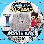 carátula cd de Los Caballeros Del Zodiaco - Movie Box - Disco 01 - Custom