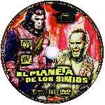 carátula cd de El Planeta De Los Simios - 1968 - Custom - V4