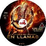 carátula cd de Los Juegos Del Hambre - En Llamas - Custom - V03