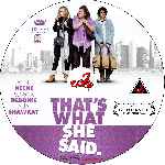 carátula cd de Thats What She Said - Custom