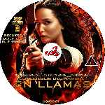carátula cd de Los Juegos Del Hambre - En Llamas - Custom - V06
