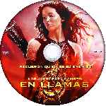 carátula cd de Los Juegos Del Hambre - En Llamas - Custom - V07