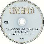 carátula cd de Las Amantes De Los Dioses - Grandes Clasicos Del Cine Epico