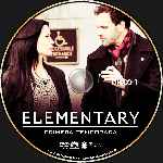 carátula cd de Elementary - Temporada 01 - Disco 01 - Custom - V2
