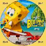 carátula cd de Bob Esponja - Un Heroe Fuera Del Agua - Custom - V2