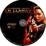 carátula cd de Los Juegos Del Hambre - En Llamas - Custom - V10