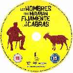 carátula cd de Los Hombres Que Miraban Fijamente A Las Cabras