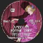 carátula cd de American Horror Story - Temporada 04 - Disco 01 - Custom