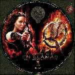 carátula cd de Los Juegos Del Hambre - En Llamas - Custom - V11