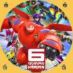 carátula cd de 6 Grandes Heroes - Custom - V4