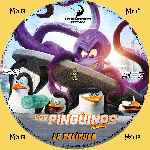carátula cd de Los Pinguinos De Madagascar - La Pelicula - Custom