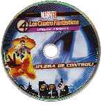 carátula cd de Los Cuatro Fantasticos - Fuera De Control - Version Animada