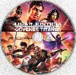 cartula cd de Liga De La Justicia Vs Jovenes Titanes - Custom
