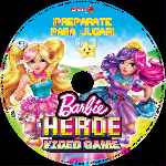 carátula cd de Barbie Heroe Del Video Game - Custom