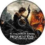 cartula cd de Resident Evil - El Capitulo Final - Custom - V02