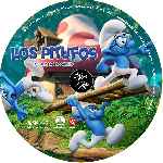 carátula cd de Los Pitufos - La Aldea Escondida - Custom - V2