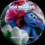 carátula cd de Los Pitufos En La Aldea Perdida - Custom - V3