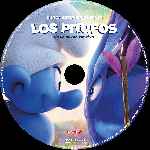 carátula cd de Los Pitufos En La Aldea Perdida - Custom - V6