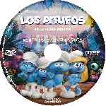 carátula cd de Los Pitufos En La Aldea Perdida - Custom - V9