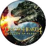 carátula cd de Dragonheart 4 - Corazon De Fuego - Custom