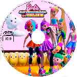 carátula cd de Barbie - Superheroina Del Videojuego - Custom