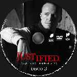 cartula cd de Justified - Temporada 05 - Disco 03 - Custom