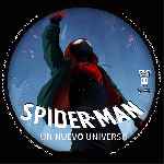 carátula cd de Spider-man - Un Nuevo Universo - Custom - V3