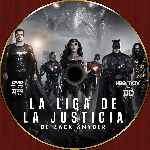carátula cd de La Liga De La Justicia De Zack Snyder - Custom