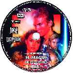 carátula cd de Star Wars - Episodio Ii - El Ataque De Los Clones - Custom - V2