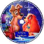 carátula cd de La Dama Y El Vagabundo - Clasicos Disney - Custom - V5
