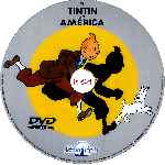 carátula cd de Las Aventuras De Tintin - Tintin En America - Custom - V2