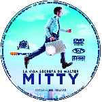 carátula cd de La Vida Secreta De Walter Mitty - 2013 - Custom - V5