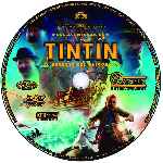 carátula cd de Las Aventuras De Tintin - El Secreto Del Unicornio - 2011 - Custom - V13