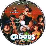 carátula cd de Los Croods - Una Aventura Prehistorica - Custom - V2