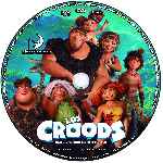 carátula cd de Los Croods - Una Aventura Prehistorica - Custom - V3