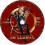 carátula cd de Los Juegos Del Hambre - En Llamas - Custom - V12