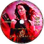 carátula cd de Los Juegos Del Hambre - En Llamas - Custom - V16