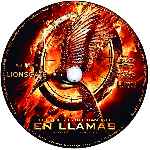 carátula cd de Los Juegos Del Hambre - En Llamas - Custom - V17