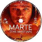 carátula cd de Marte - The Martian - Custom - V3