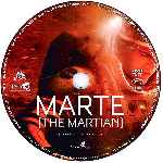 carátula cd de Marte - The Martian - Custom - V5